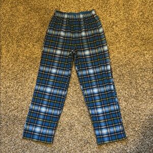 Plaid Blue Kids Sweatpants